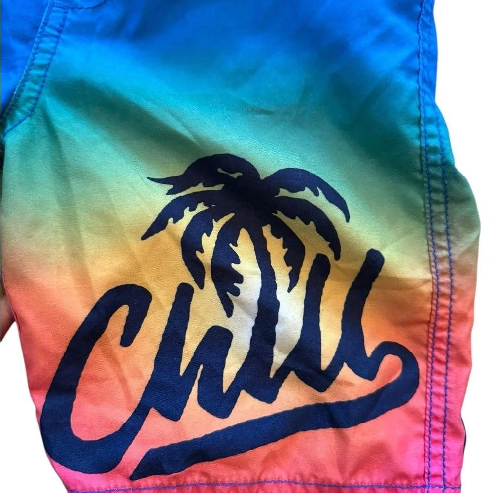 Boys Old Navy Kids Colorful Swim trunks EUC size Small 6-7